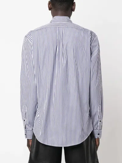 Shop Y/project Logo-embroidered Striped Shirt