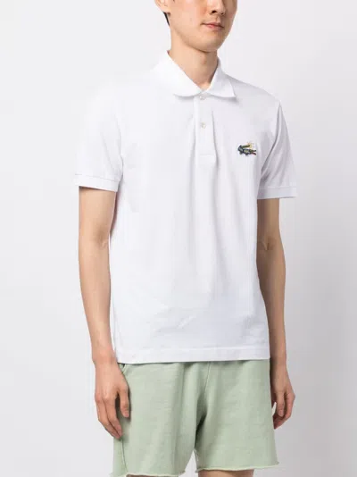 Shop Lacoste Logo-patch Cotton Polo Shirt