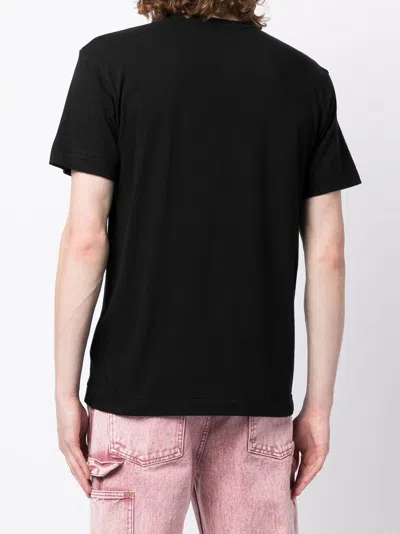 Shop Comme Des Garçons Play Logo-patch Cotton T-shirt