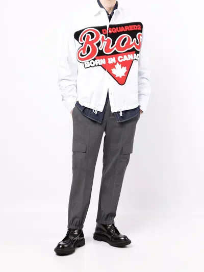 Dsquared2 Logo-patch Long-sleeve Shirt