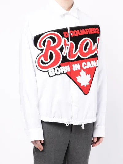 Dsquared2 Logo-patch Long-sleeve Shirt