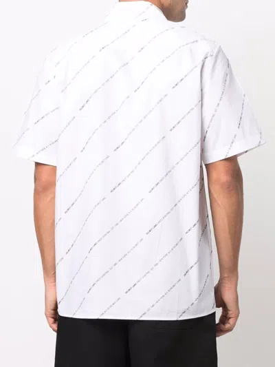 Shop Helmut Lang Logo-print Cotton Shirt