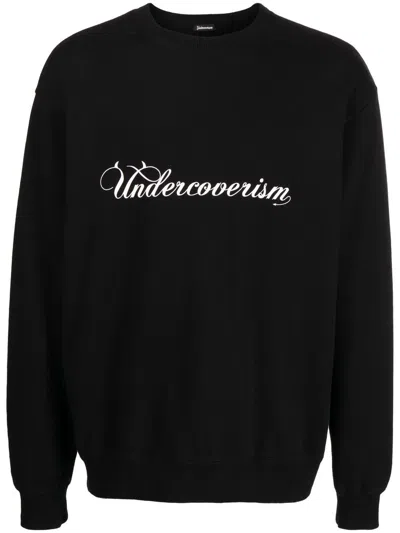 Shop Undercoverism Logo-print Cotton Sweater