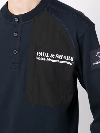 Shop White Mountaineering Logo-print Panelled T-shirt