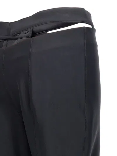 Shop Mugler Cut Out Pants In Black