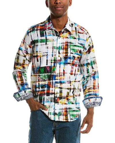 Shop Robert Graham Molley Classic Fit Linen-blend Woven Shirt In Multi