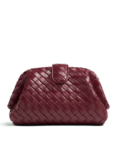 Bottega Veneta Teen Lauren 1980 With Chain In Red