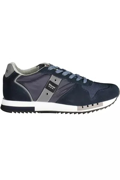 Shop Blauer Blue Polyester Sneaker