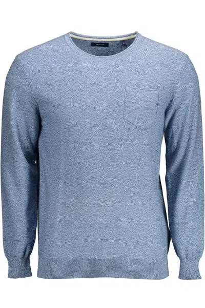 Shop Gant Light Blue Cotton Sweater