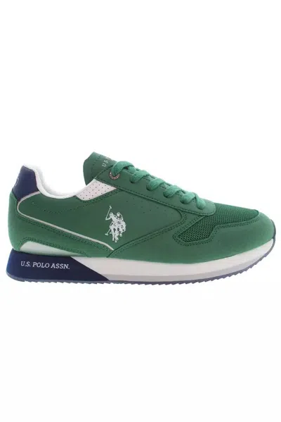 Shop U.s. Polo Assn Green Polyester Sneaker