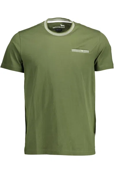 Shop Harmont & Blaine Green Cotton T-shirt