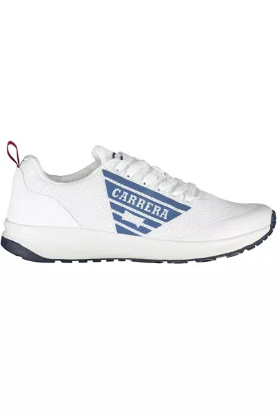 Shop Carrera White Polyester Sneaker