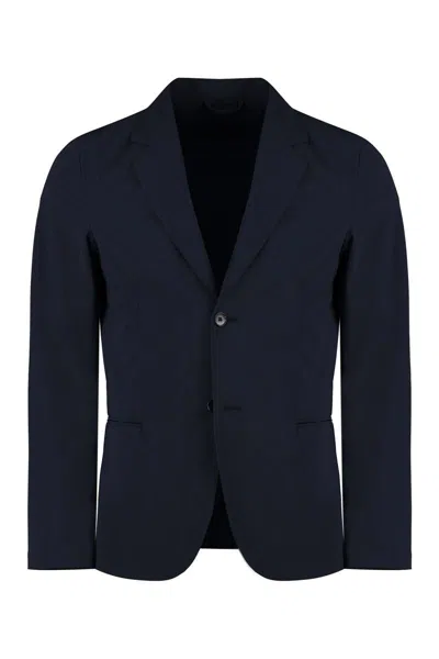 Shop The (alphabet) The (jacket) - Single-breasted Two-button Jacket In Blue