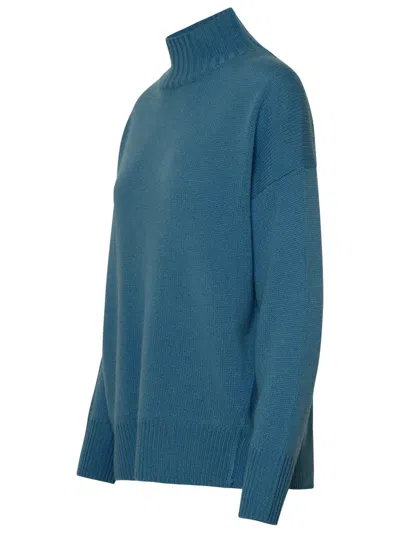 Shop 360cashmere 360 Cashmere 'camden' Turtleneck Sweater In Light Blue Cashmere