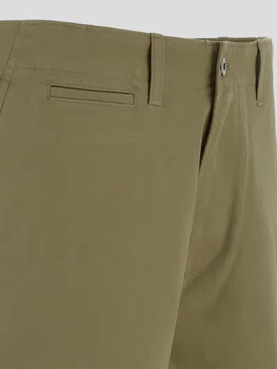 Shop Burberry Trousers In Hunter