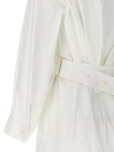 Shop Jacquemus 'la Mini Robe Chemise' Dress In White