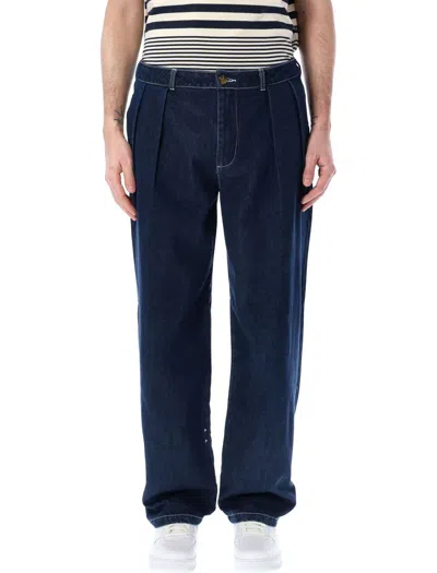 Shop Pop Trading Company Pop Trading Company Pop Hewitt Suit Pants In Dark Blue
