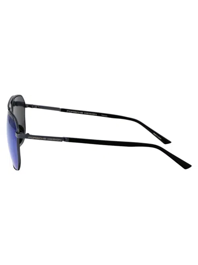 Shop Porsche Design Sunglasses In D775 Blue Black