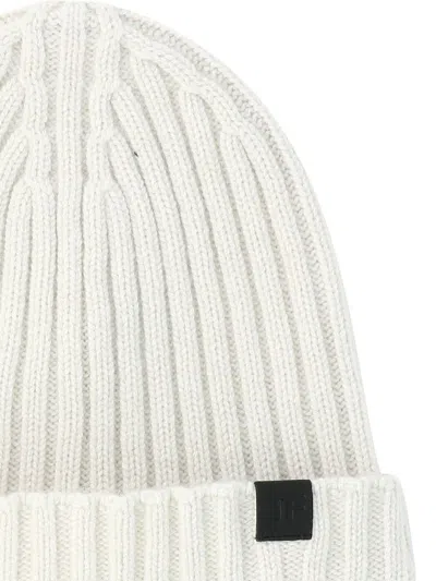 Shop Tom Ford Ribbed Beanie In White