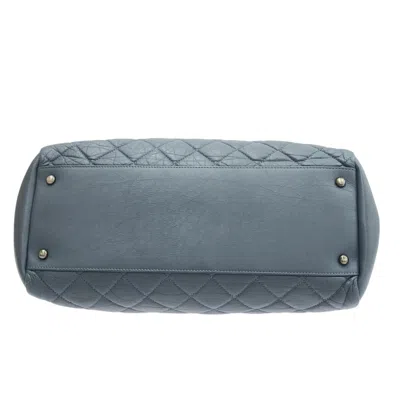 Pre-owned Chanel Mademoiselle Blue Leather Shoulder Bag ()