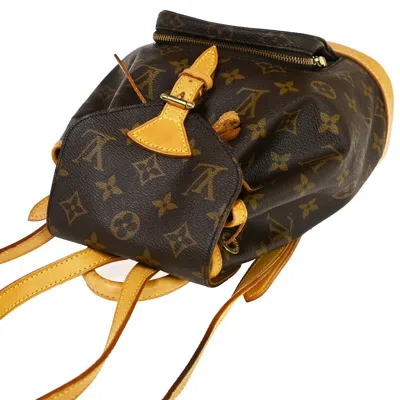 LOUIS VUITTON Pre-owned Montsouris Brown Canvas Backpack Bag ()