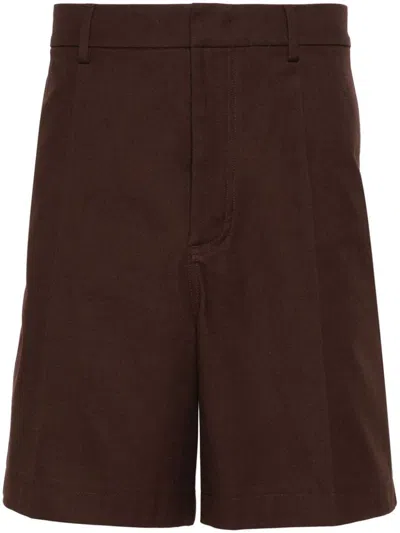Shop Valentino Garavani Shorts In Brown