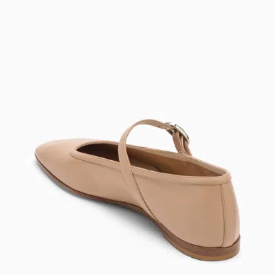 Shop Le Monde Beryl Beige Leather Mary Jane Ballerina