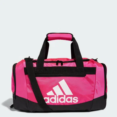 Shop Adidas Originals Defender Duffel Bag Small In Pink