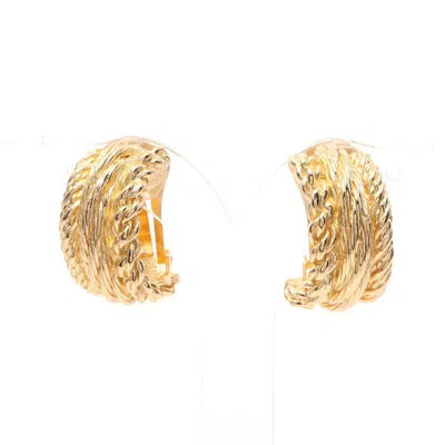 Shop Dior Earrings Gp Gold Twist