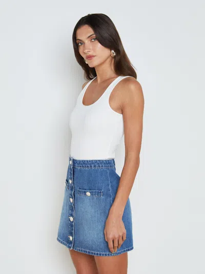 L Agence Adira Tank In White