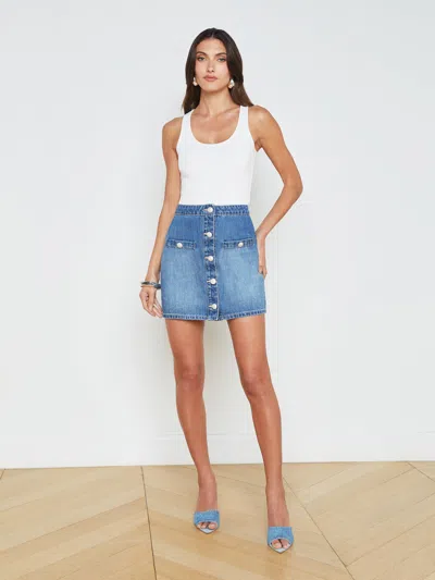 L Agence Adira Tank In White