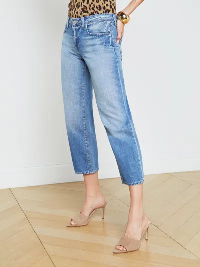 Shop L Agence Blaine Low-rise Stovepipe Jean In Caruso