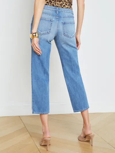 Shop L Agence Blaine Low-rise Stovepipe Jean In Caruso