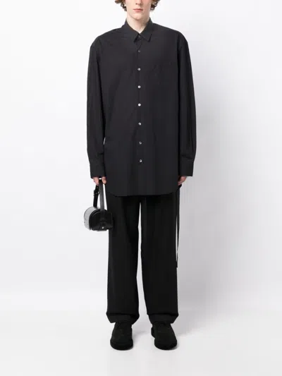 Shop Ann Demeulemeester Cesar Long-sleeve Poplin Shirt