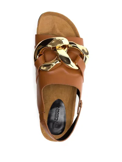 Shop Jw Anderson Chain-link Detail Sandals
