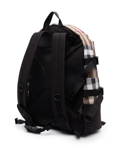 Shop Burberry Check-pattern Backpack