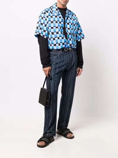 Shop Marni Check-pattern Bowling Shirt