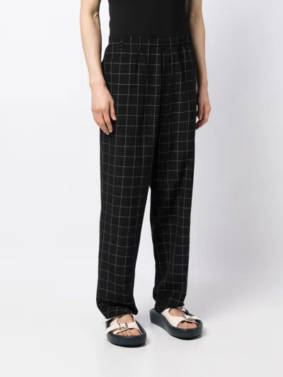 Shop Undercover Check-pattern Silk-blend Trousers
