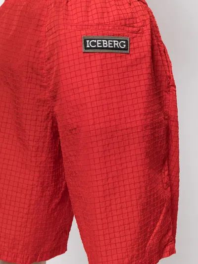 Shop Iceberg Check-print Track Shorts