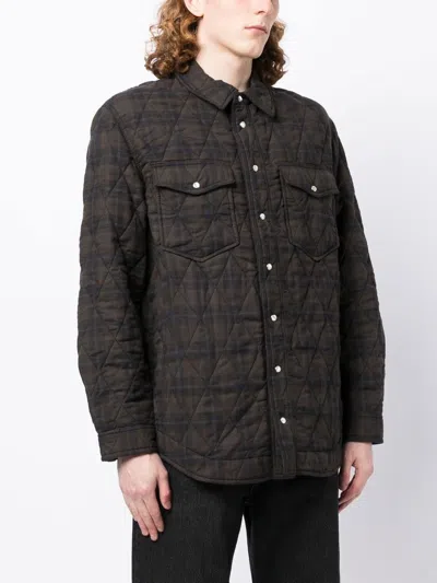 Shop Isabel Marant Check-print Two-pocket Shirt Jacket