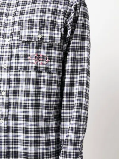 Shop Paccbet Checked Graphic-print Shirt