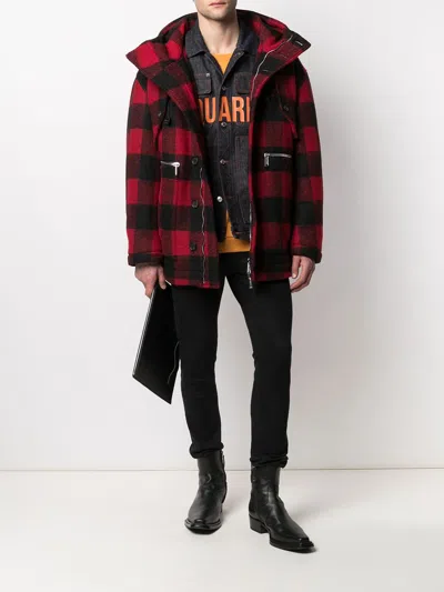 Dsquared2 Checked Single-breasted Coat