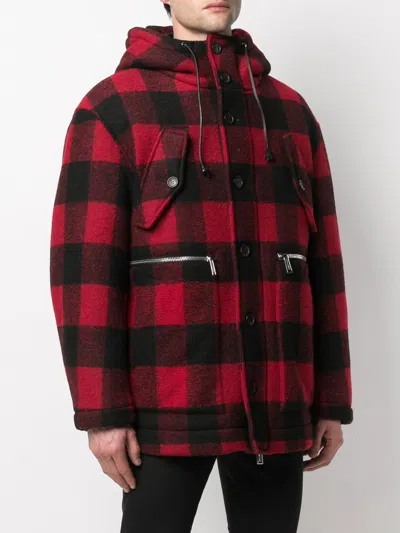 Dsquared2 Checked Single-breasted Coat