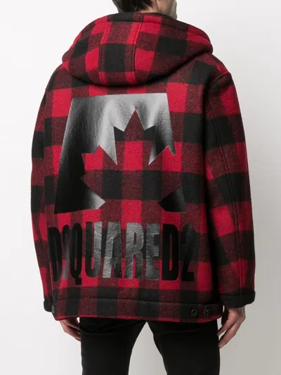Dsquared2 Checked Single-breasted Coat