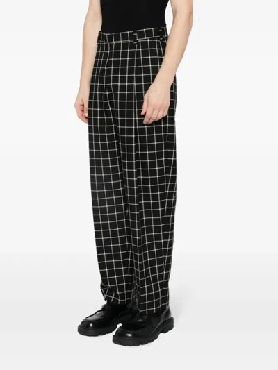 Shop Marni Checked Tapered Trousers