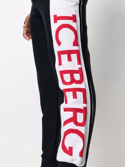 Shop Iceberg Colour-block Logo Track Pants