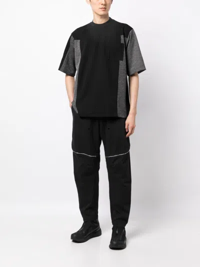 Shop White Mountaineering Colour-block Panelled T-shirt