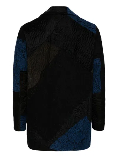 By Walid Colour-block Single-breasted Coat