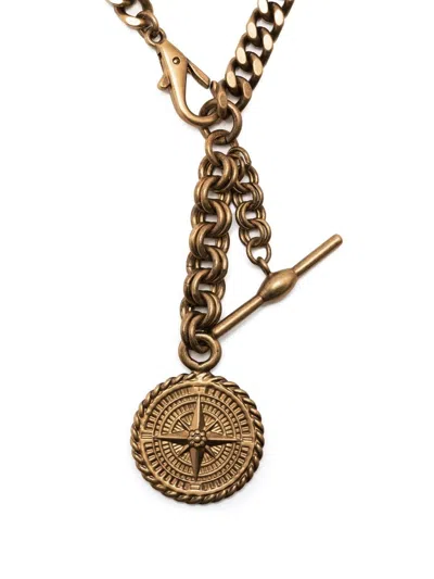 Shop Etro Compass Pendant Necklace