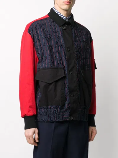Vivienne Westwood Contrast Sleeve Jacket In Black